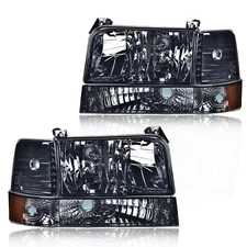 Headlights Assembly Front Headlamp w/Corner Signal Lamp & Bumper Lamps