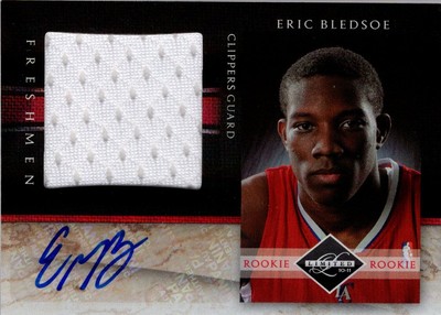 2010-11 Limited Freshmen Jumbo Signatures #18 Eric Bledsoe Auto Jersey /99  BSK