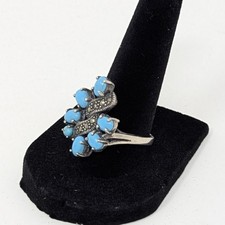 Vintage Southwest Turquoise and Silver Ring