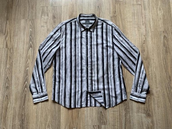 Men Armani Exchange Shirt Grey Cotton 42 / XL / 50