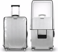 Clear PVC Suitcase Cover Protectors 20 Inch Suitcase Covers for Luggage - Waterp