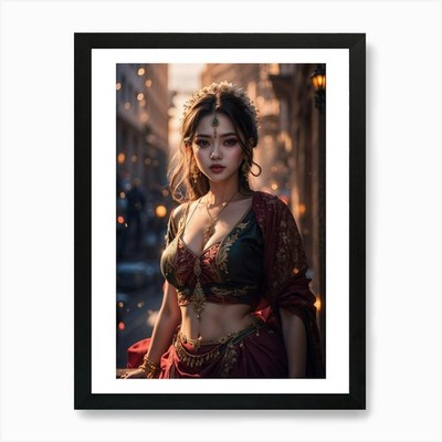 Asian Beauty Art Print Framed Wall Art Poster Canvas Print Picture