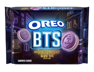 OREO LIMITED EDITION BTS BROWN SUGAR PANCAKE FLAVOR CREME SANDWICH COOKIES