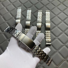 20 21mm Stainless Steel Bracelet with Push Clasp For Omega Seamaster Diver 300M