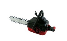 Dolls House Red Metal Chainsaw Log Saw Miniature 1:12 Garden Shed Accessory