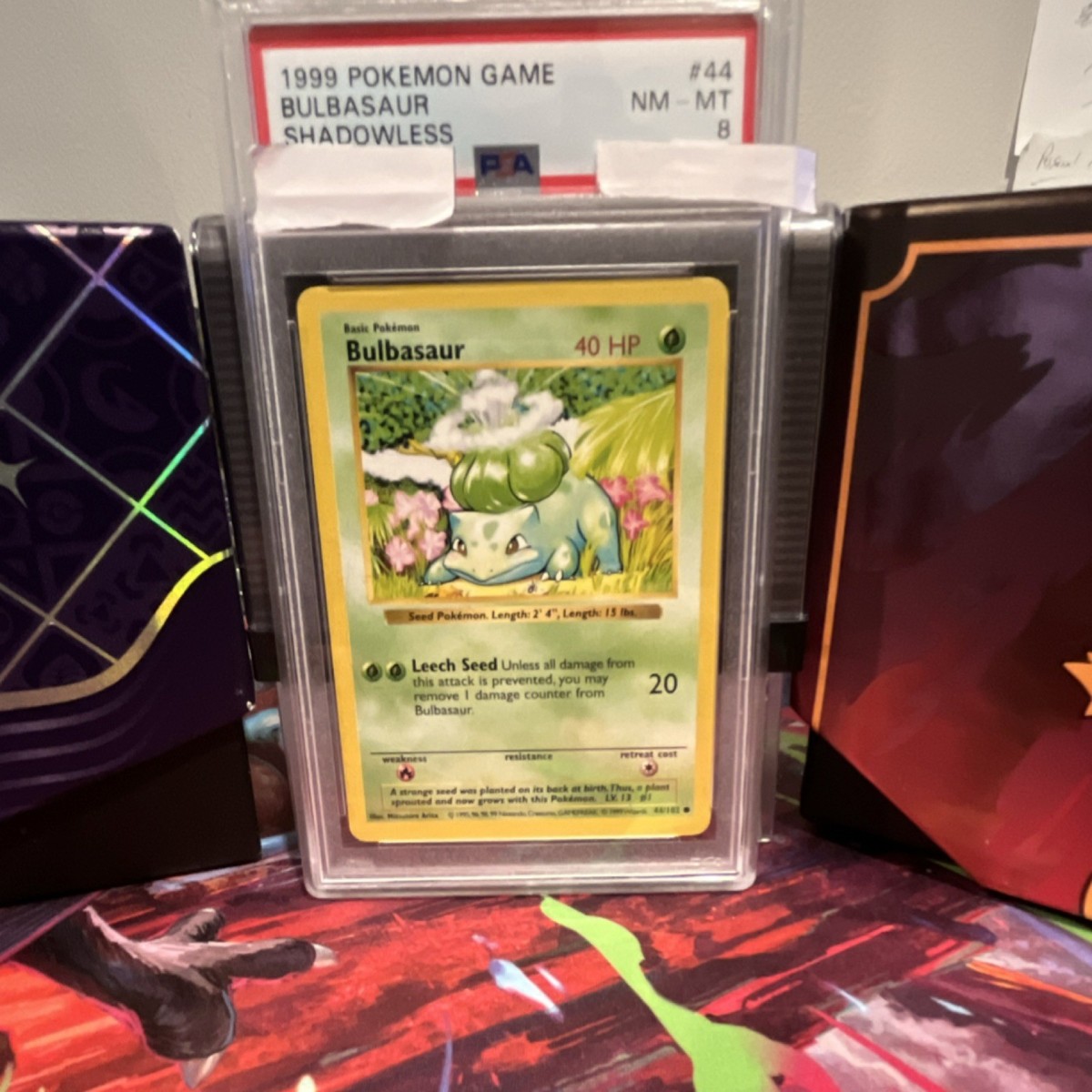 英語版　フシギダネ　shadowless Bulbasaur　psa 8 Pokémon Bulbasaur Shadowless Base Set PSA 8 1999 44/102 English
