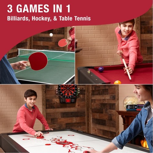 Fat Cat Original 3-in-1 7' Pockey Multi-Game Table Red - Picture 5 of 6