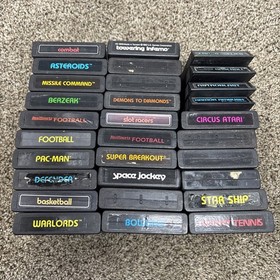 Atari 2600 System Bundle with Console, 30 Games, Joystick, Paddles, and More LOT