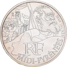 [#1550281] France, 10 Euro, Midi-Pyrénées, 2012, Paris, Silver, AU, Gadoury:EU51
