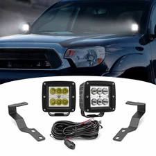 Over Hood Ditch Side LED Light Pod Bracket Wire Kit For Toyota Tacoma 2005-2015 