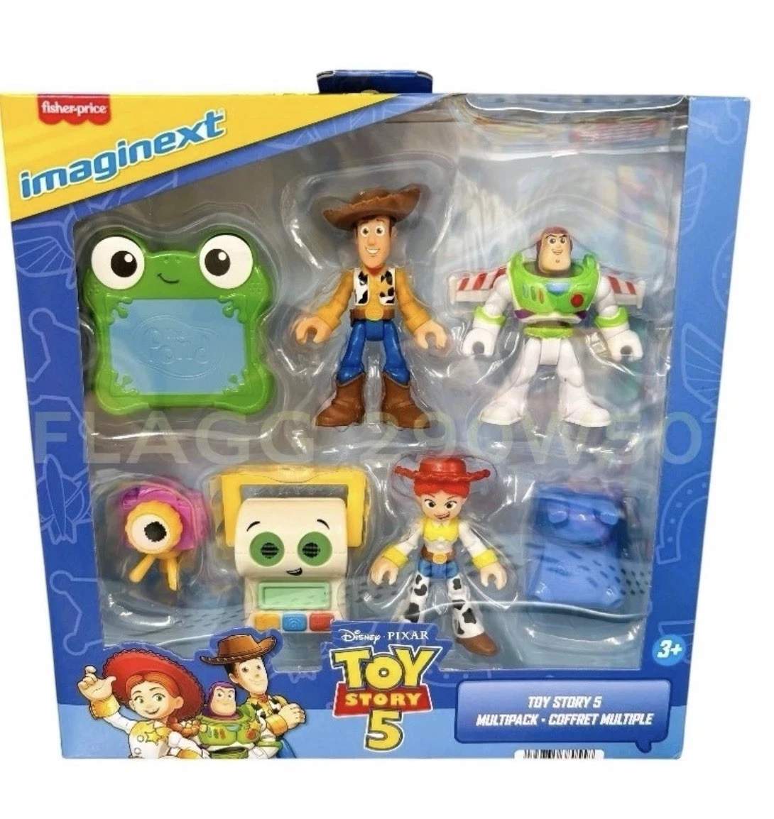 Disney TOY STORY 5 Imaginext LILYPAD SMARTY PANTS ATLAS 7 Figure Pack