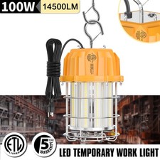 100W LED Temporary Work Light ETL Listed 5000K For Workshops, Construction Sites