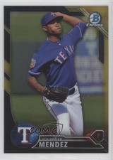 2016 Bowman Chrome Prospects Black & Gold Refractor Yohander Mendez #BCP199 11ff
