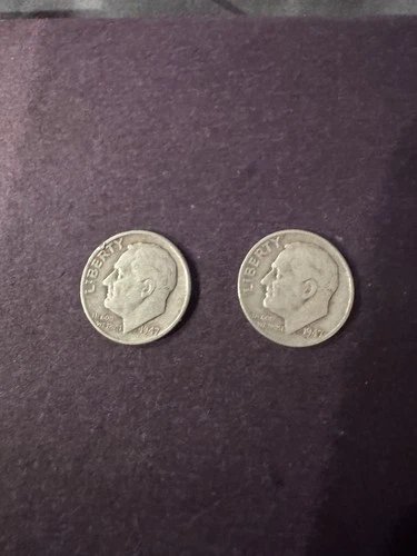 Photo of a 1947-P Roosevelt Dime from an eBay listing that sold on Jul 22, 2026