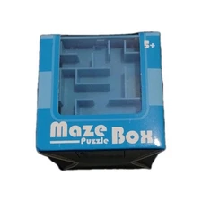 New!! Blue Plastic Money Maze Coin Bank Gift Box - Ages 5+ Fun Gift Idea, BLUE