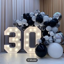 Large 4ft-6 LED Party Number (6)