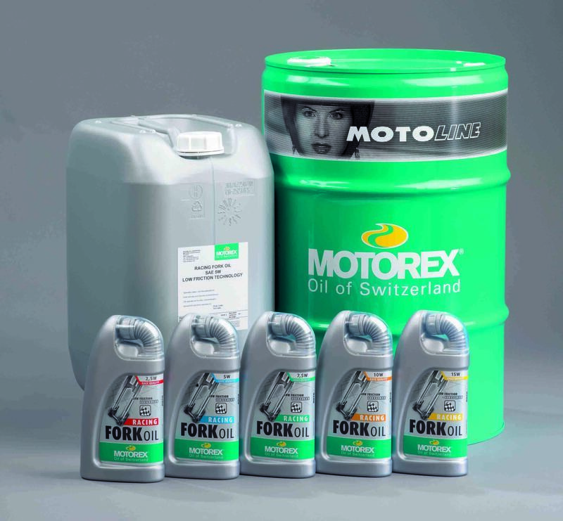 Huile de fourche MOTOREX Racing 2,5W maintenance suspension circuit en 20L