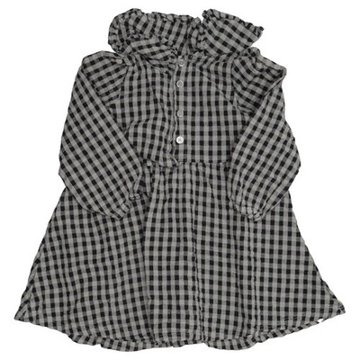 Amy & Lucy, Kleid, Größe: 98, Schwarz/Beige, Baumwolle, Karo, Mädchen #MOZ