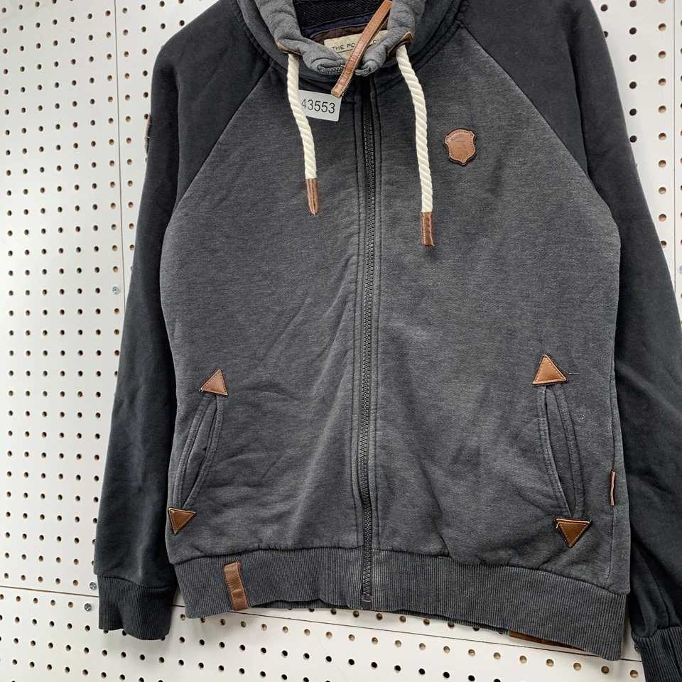 Толстовка с капюшоном мужская Naketano The Poet's Choice на молнии размер XL подходит для L серая с капюшоном - Изображение 3 из 4