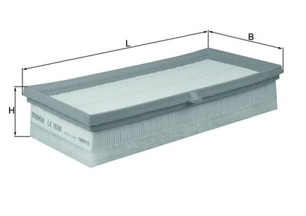 Luftfilter Mahle Lx 2636 Filtereinsatz FüR Iq Trezia Cruiser Verso Urban Toyota-image