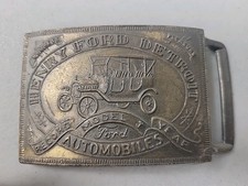 Vintage Ford Model T Antique Car Auto Belt Buckle Heny Ford Auto Detroit