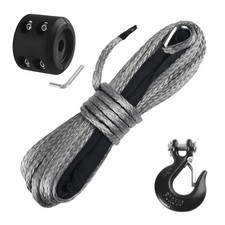 Ucreative 14 Inch X 50 Feet Synthetic Winch Rope 10000lbs Line Cable With H...