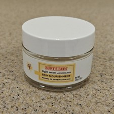 Burt s Bees Skin Nourishment NIGHT CREAM Royal Jelly Normal To Combination 1.8oz