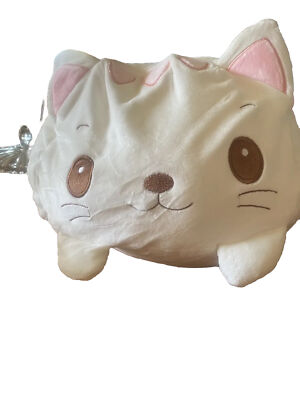 Cat Panda Hamster big cuddle pillow .   white big 