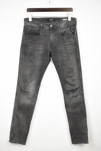 REPLAY Anbass M914 Jeans Men's W31/L32 Very Stretchy Grey Fade Effect Slim  Fit | eBay
