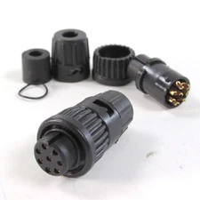 LOT of 2 Switchcraft / Conxall 6282-8SG-321 Connector Mini-Con-X Cable End 8-pin