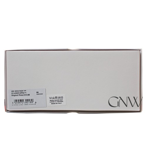 PAUL SMITH HERREN DREI PAAR SOCKEN HERGESTELLT IN ITALIEN mit PS GESCHENKBOX EINGRÖSSE war £60 - Bild 5 von 8