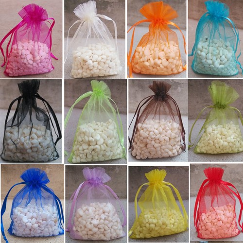 4"X6" Organza Wedding Party Favor Gift Candy Bags Jewelry Pouch 1~100 pc 10x15cm