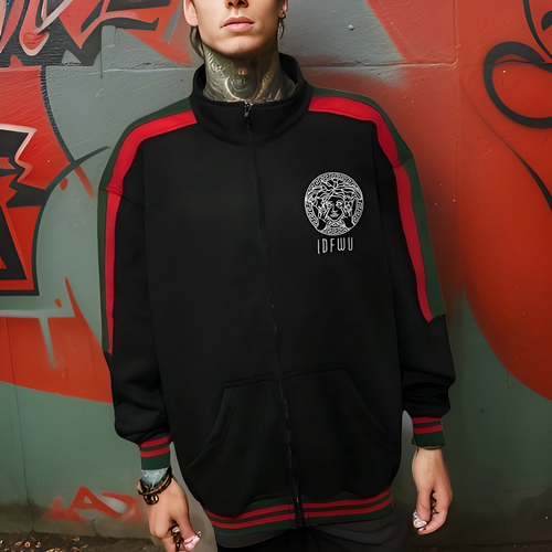 ^IDFWU V3R$@C3^ (STYLE) ZIP UP COTTON BLENDED TRACK JACKETS (ALL SEASON) - Bild 4 von 13