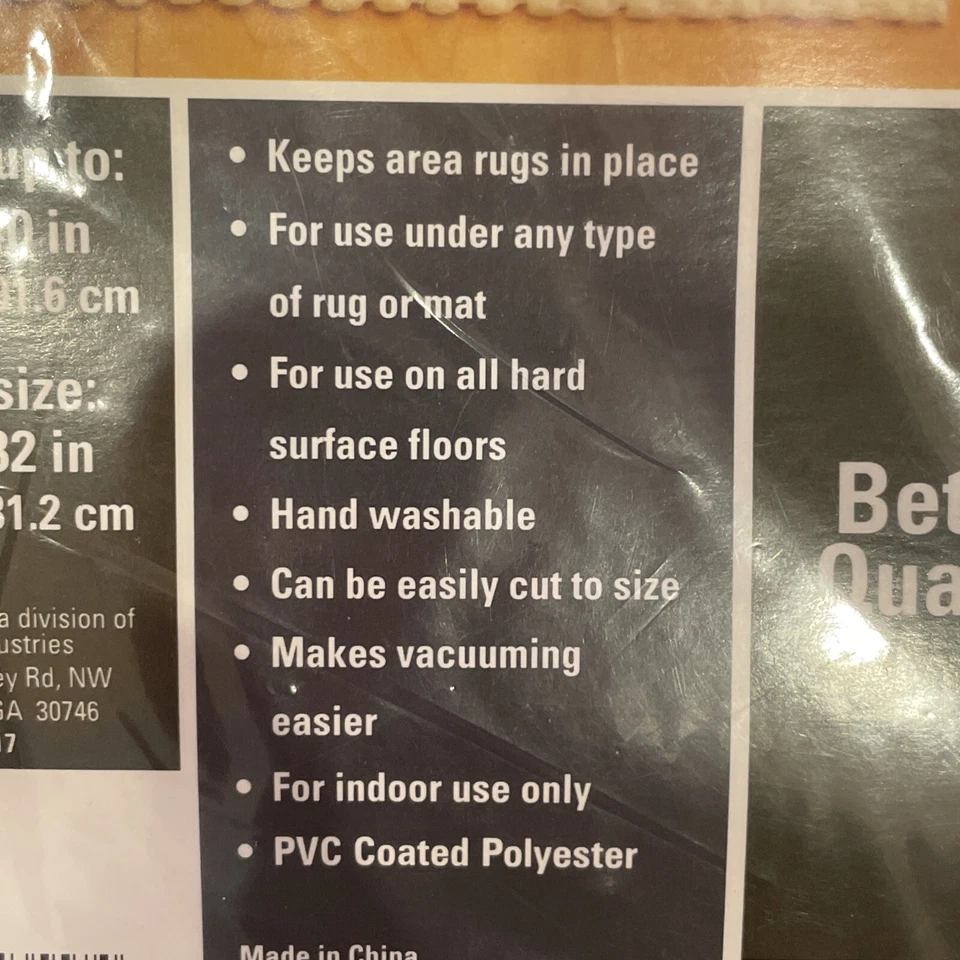 Almohadilla de alfombra antideslizante Mohawk se adapta a CUALQUIER alfombra de hasta 24” x 40” de uso en CUALQUIER alfombra de piso duro Foto 3 de 4