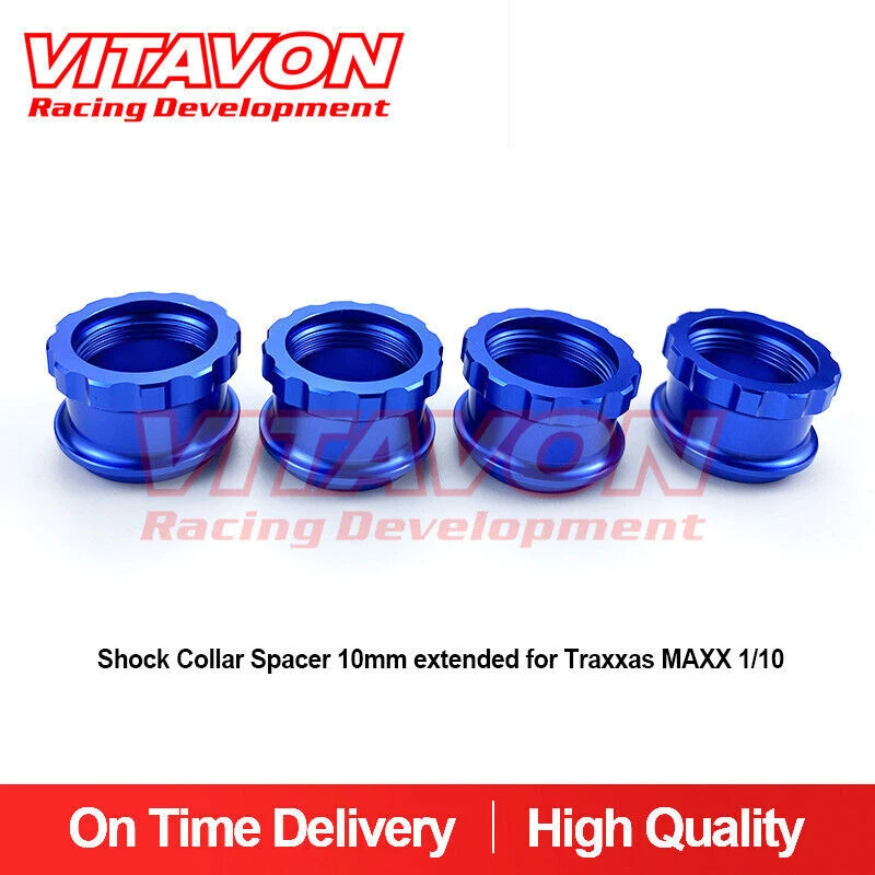 Vitavon CNC Alu7075  Shock Collar Spacer 10mm Extended For Traxxas MAXX 1/10 - Image 4 of 4