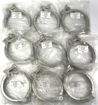 (Qty 9) VNE - 4'' E-Line Clamp w/ Wingnut - E13IS4.0 - 304 SS - 691-10082