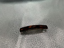 MADE IN FRANCE FAUX TORTOISE SHELL LUCITE HAIR BARRETTE