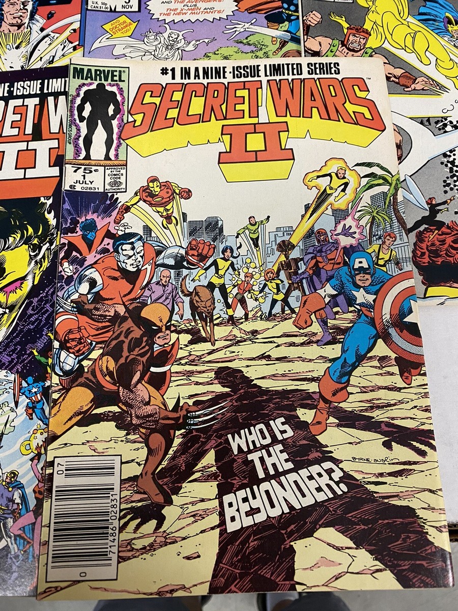 Secret wars #1-9 コンプリートセット アメコミリーフ Secret Wars II 1-9 Marvel Comic Book Complete Set 1985 PJ1