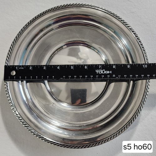 Gorham Sterling Silver 10 Inch Sandwich Plate Mark 1966 Pattern 493-0 Gadroon - Picture 8 of 8