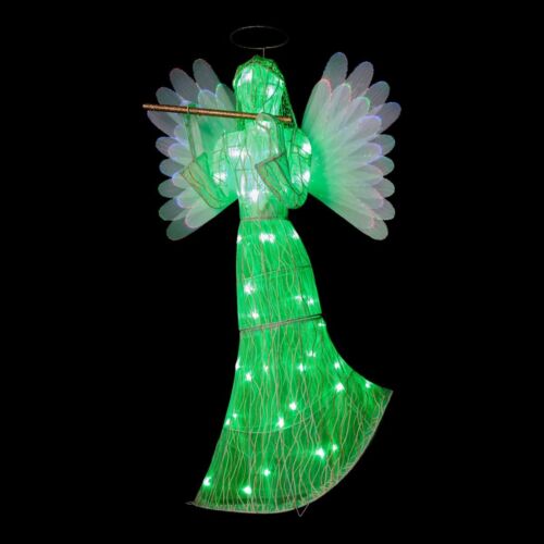 Mr. Christmas 36" Fiber Optic Multi-Function Animated Angel - Picture 3 of 13