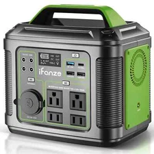 iFanze 300W Portable Power Station, 296Wh 80000mAh Outdoor Solar Generator 110V
