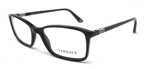 OCCHIALI DA VISTA DONNA VERSACE VE 3163 GB1 NERO RETTANGOLARE | eBay