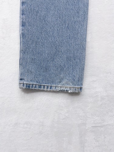 Mens Faconnable Blue Jeans Size 38L 38x35 Cotton Straight Leg Vintage Y2K - Picture 7 of 7