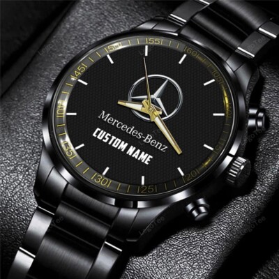 Mercedes-Benz Car Personalized Black Hand Watch Gift For Fan