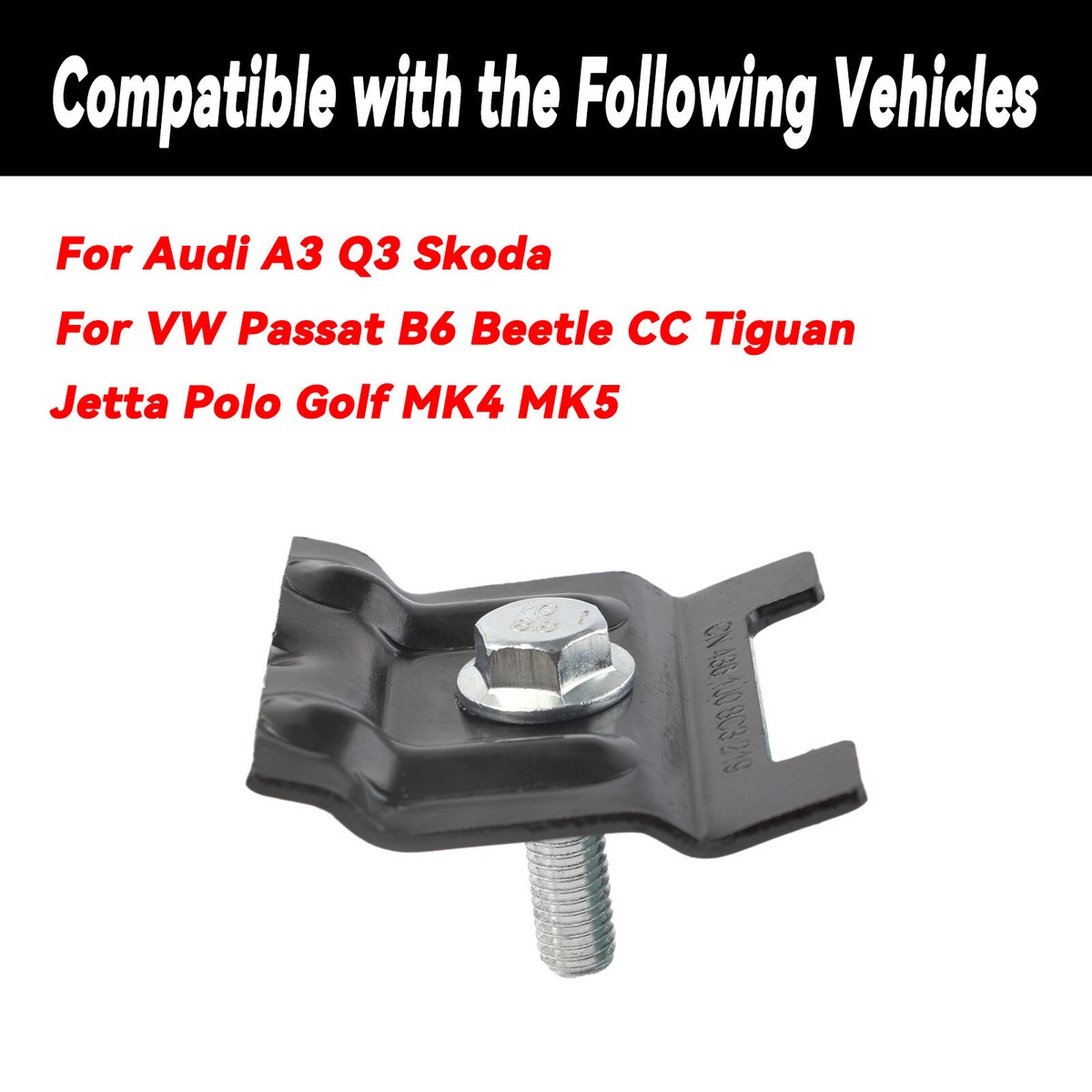 Battery Hold Down Clamp Bracket + Bolt For Audi A3 VW Golf Mk4 Mk5