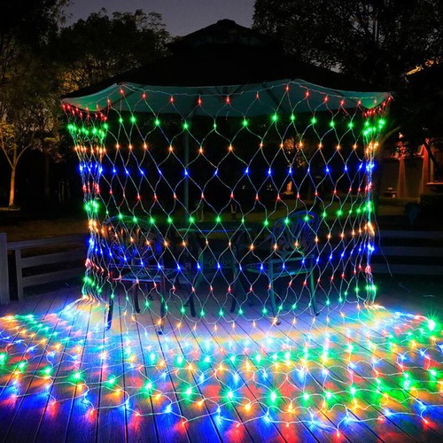 LED String Fairy Lights Net Mesh Curtain Xmas Wedding Garden Outdoor Party Decor - Picture 2 of 28