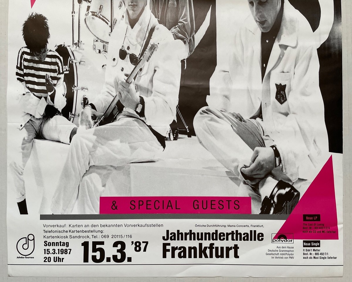 THE STYLE COUNCIL Cost Of Loving Tour 1987 GERMAN Concert POSTER