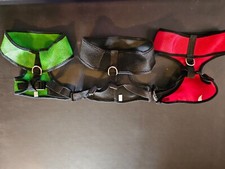Dog / Cat / Pet Harness Lot 3 New Red Green Black