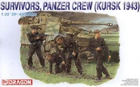 Dragon 1/35 6129 WWII German Panzer Crew, Survivors (Kursk 1943) (4 Figures)