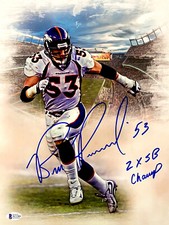 Bill Romanowski Signed Autograph 11x14 Photo Picture Beckett COA Broncos 2